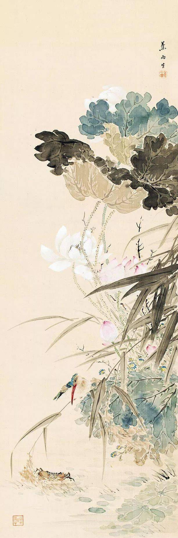 蕉雨：江寒汀大弟子，模仿虚谷出神入化 名人名家 第27张