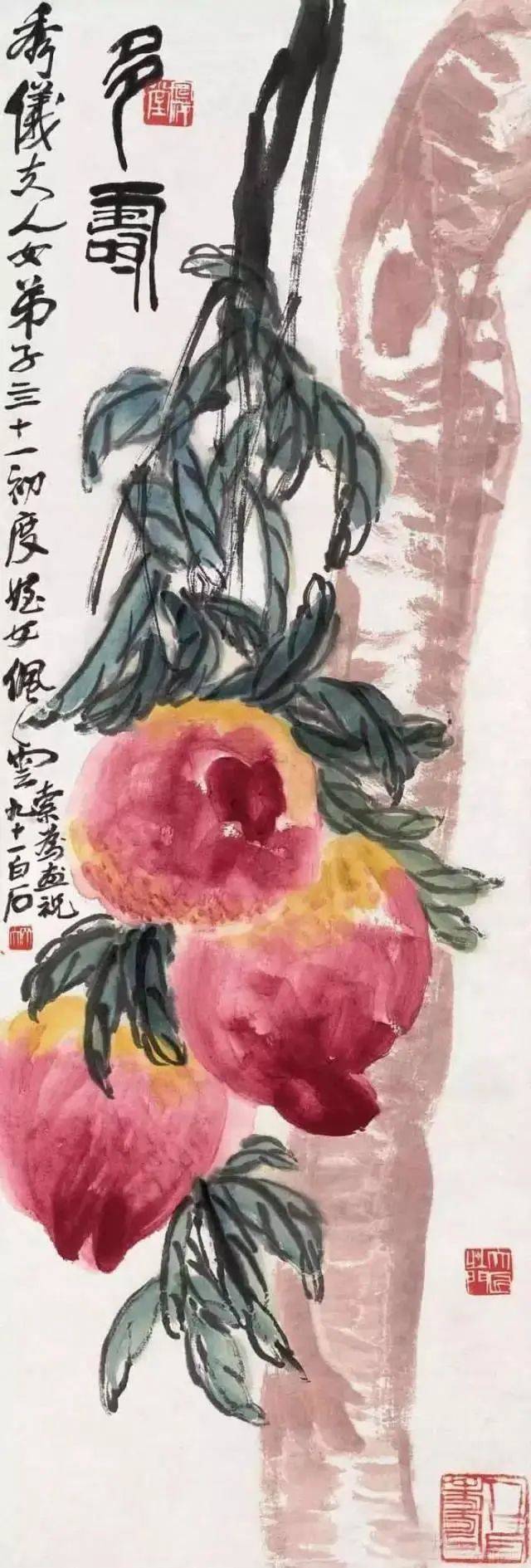 齐白石笔下的白菜、丝瓜、葡萄、石榴、荔枝、柿子，哪样最出彩！ 名人名家 第32张