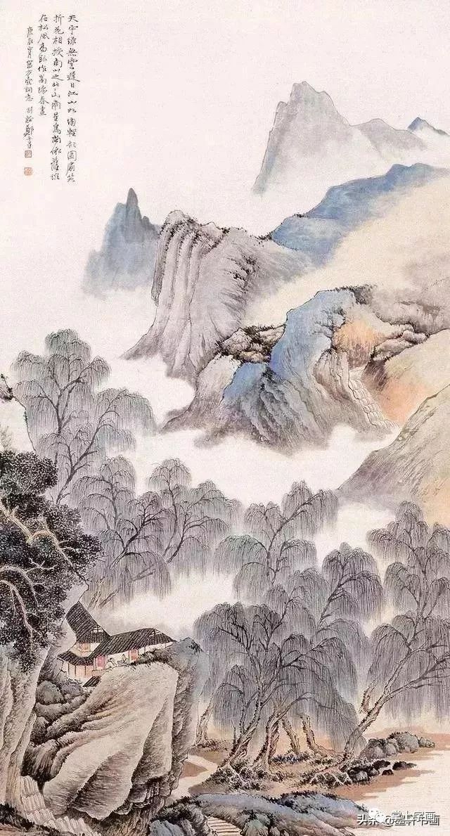 民国海上画坛大师画柳第一绝 名人名家 第12张