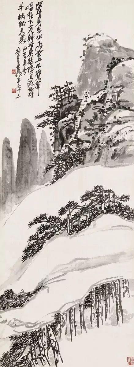 吴昌硕 燥中带润，润中带燥的笔道，很是让人佩服。 名人名家 第1张