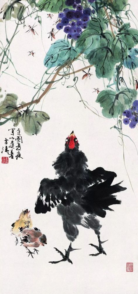 王雪涛画葡萄，令人垂涎 名人名家 第16张