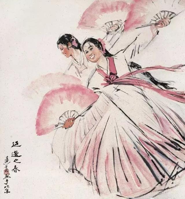 黄胄画的《浴女图》，说好的驴子呢…… 名人名家 第14张