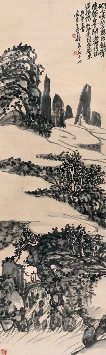 吴昌硕 燥中带润，润中带燥的笔道，很是让人佩服。 名人名家 第16张