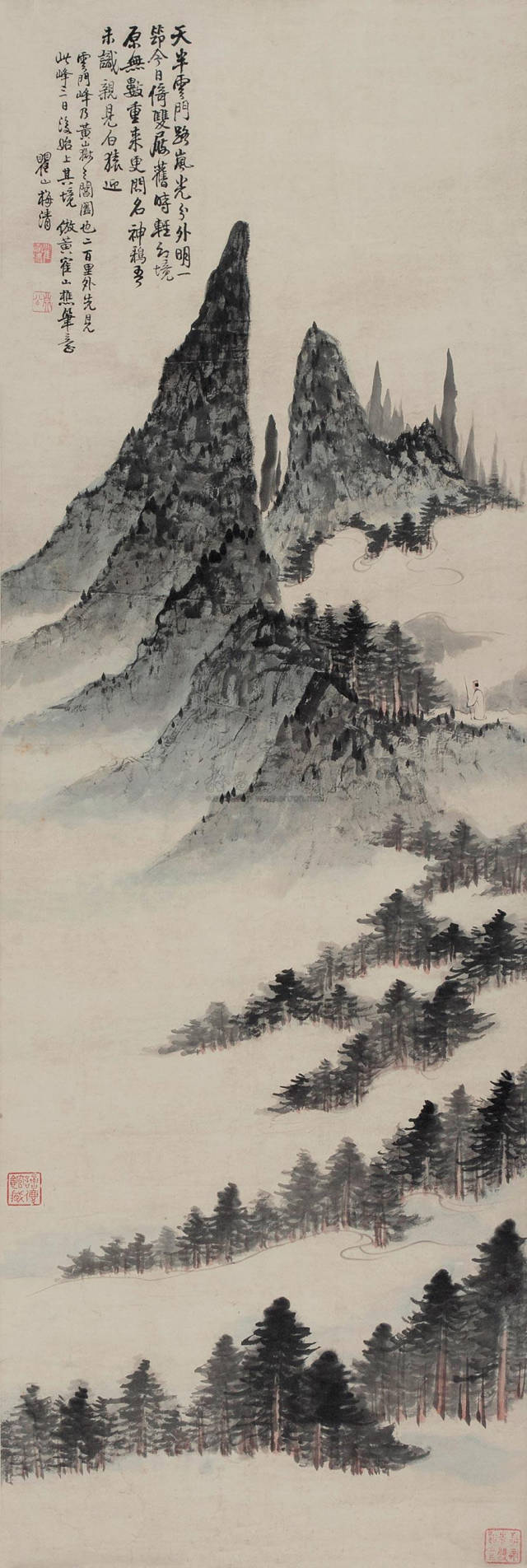 梅清画黄山，真清！ 名人名家 第11张