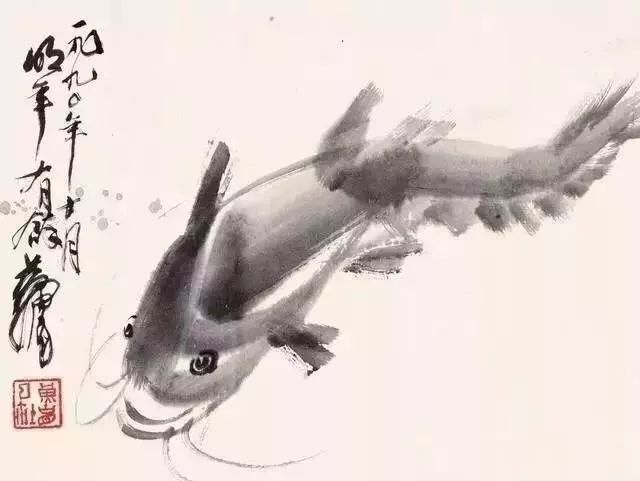 黄胄画鱼,寥寥几笔,墨韵淋漓! 名人名家 第6张-墨韵书香 黄胄画鱼,寥寥几笔,墨韵淋漓! 名人名家 第6张