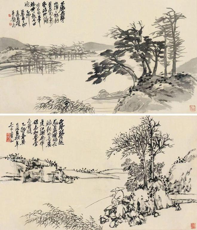 吴昌硕 燥中带润，润中带燥的笔道，很是让人佩服。 名人名家 第7张