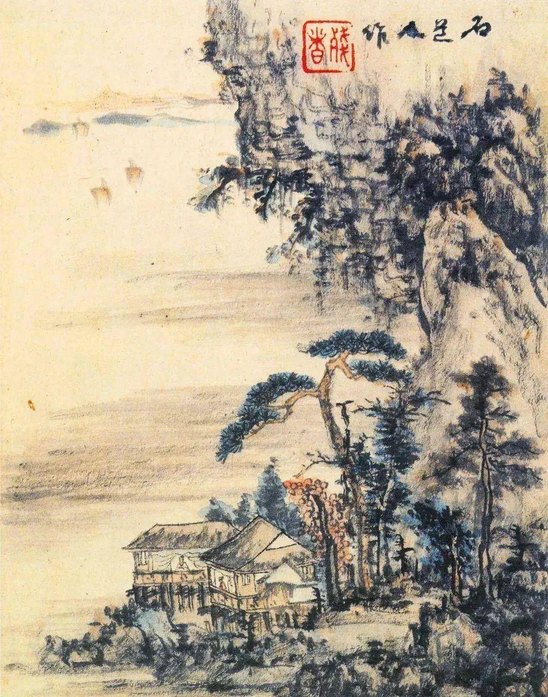髡残论画：从来泼墨是抛空，唾落成花默默中 名人名家 第19张