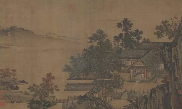 宋代｜刘松年《四景山水图卷》 —— 北京故博藏 名人名家 第4张