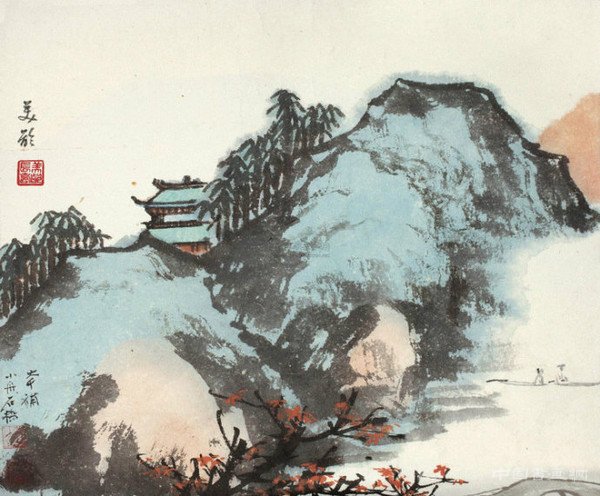 宋美龄的国画造诣及其山水画作欣赏 名人名家 第16张