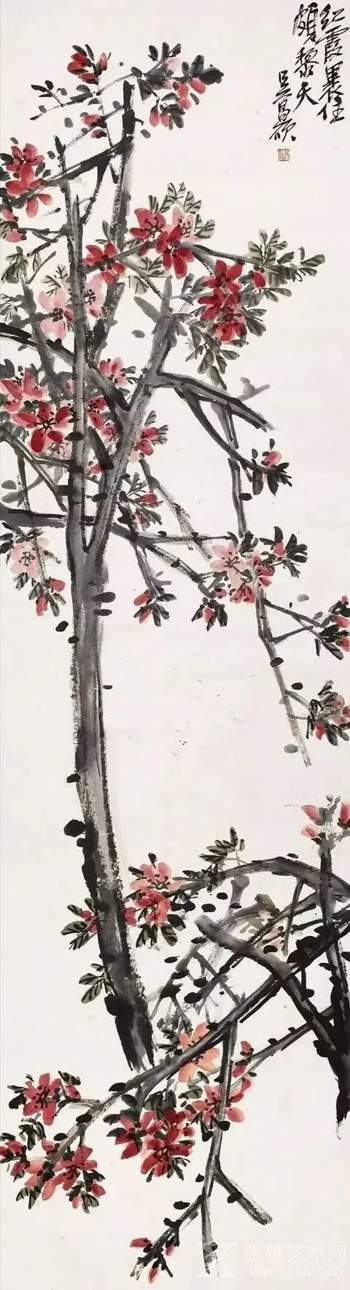 齐白石、张大千、黄宾虹等近代名家画桃花，分外妖娆 名人名家 第1张