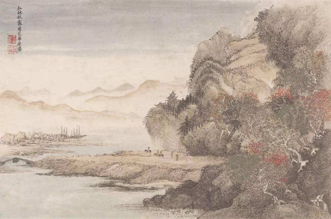 清代画家王翚高清山水画作品欣赏 名人名家 第15张