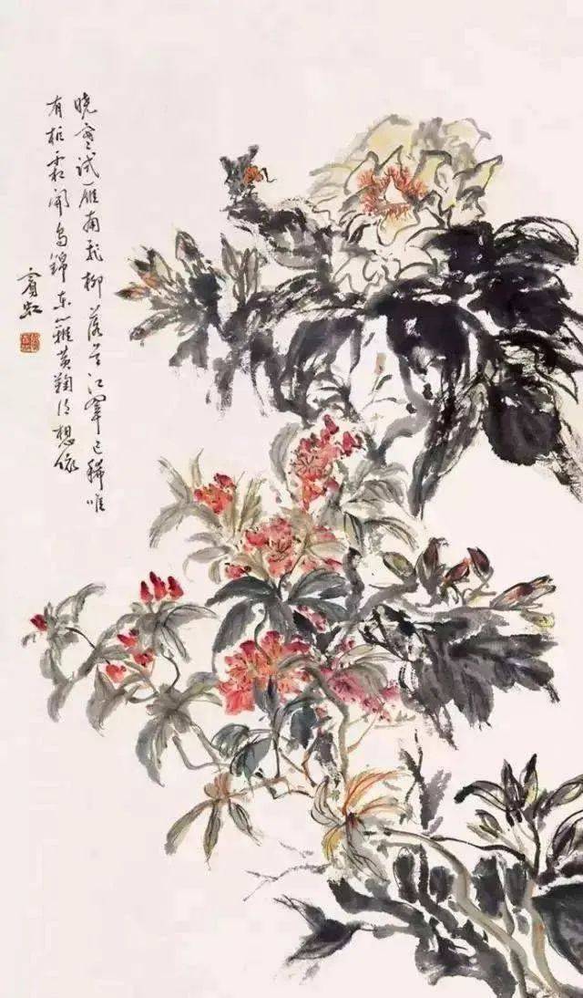 潘天寿：黄宾虹花鸟，有水流花放之妙 名人名家 第9张