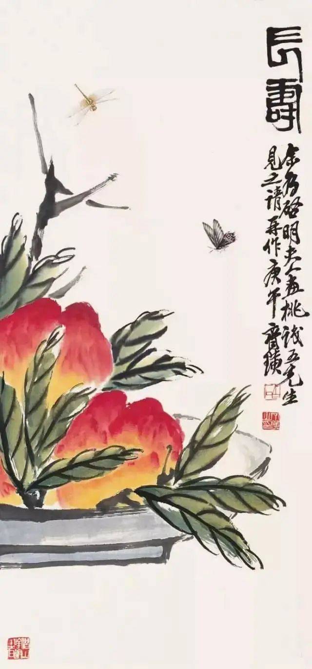 齐白石笔下的白菜、丝瓜、葡萄、石榴、荔枝、柿子，哪样最出彩！ 名人名家 第28张