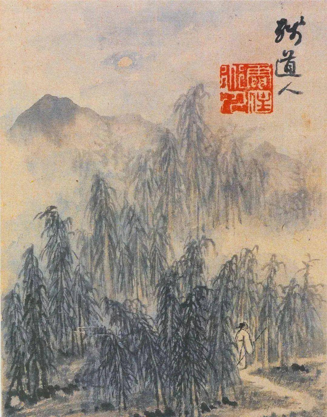 髡残论画：从来泼墨是抛空，唾落成花默默中 名人名家 第5张
