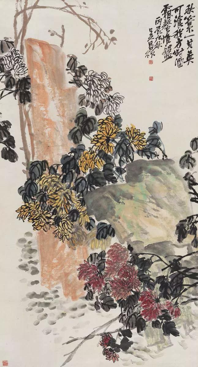 吴昌硕画菊四大特点 书画知识 第14张