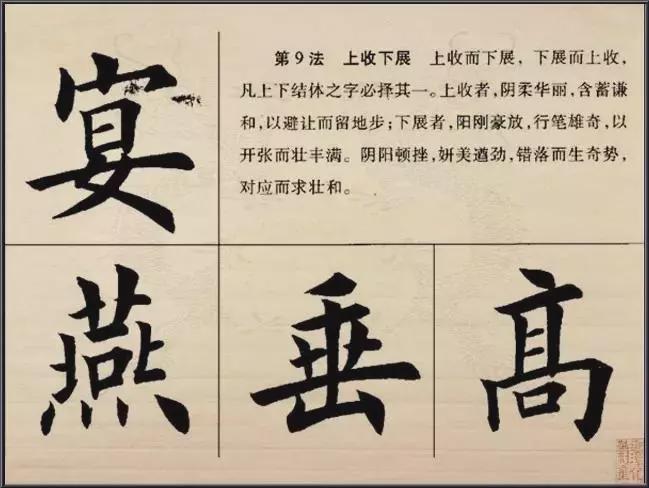 楷书的结构法则 书画知识 第9张