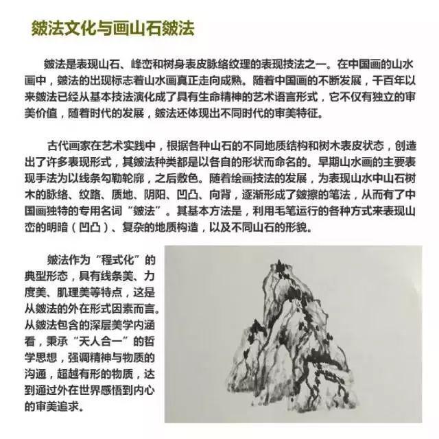 山水画皴法技巧 书画知识 第1张