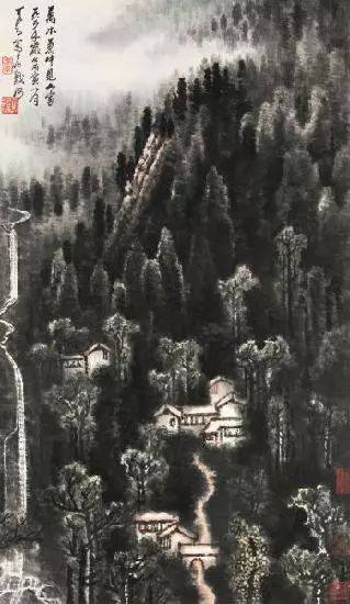 李可染的经典山水画——“黑、满、崛、涩”的独家李氏山水 书画知识 第65张