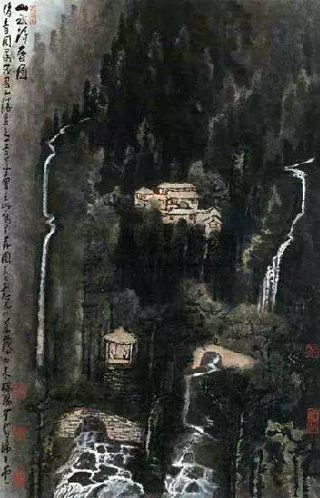 李可染的经典山水画——“黑、满、崛、涩”的独家李氏山水 书画知识 第74张