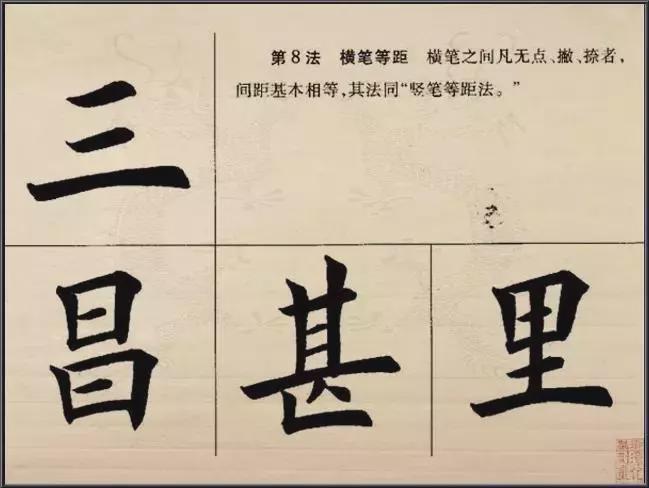 楷书的结构法则 书画知识 第8张
