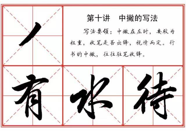 毛笔行书笔法标准教程 书画知识 第11张