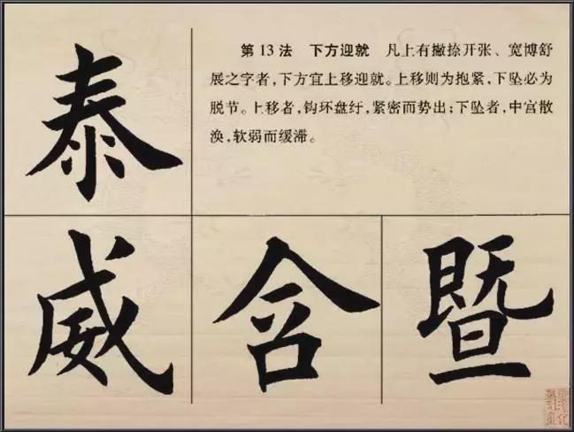 楷书的结构法则 书画知识 第13张