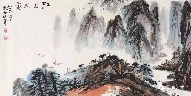 论山水画构图基本知识 中国画忌“四平八稳” 书画知识 第1张