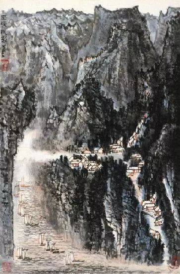 李可染的经典山水画——“黑、满、崛、涩”的独家李氏山水 书画知识 第33张
