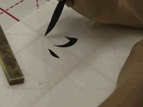 欧体笔法动态图详解，非常实用！ 书画知识 第20张