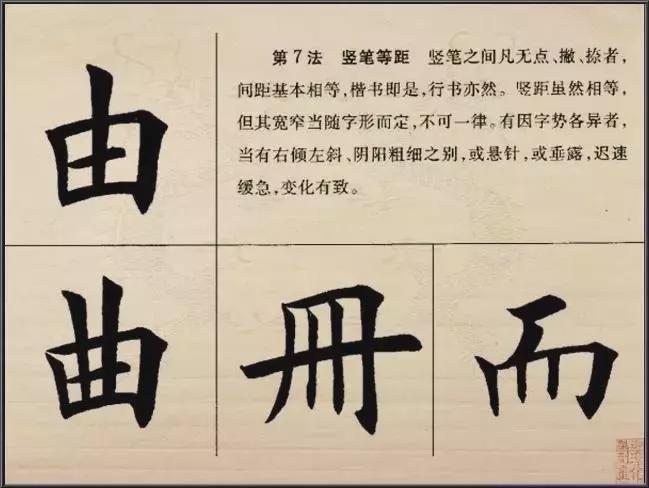 楷书的结构法则 书画知识 第7张