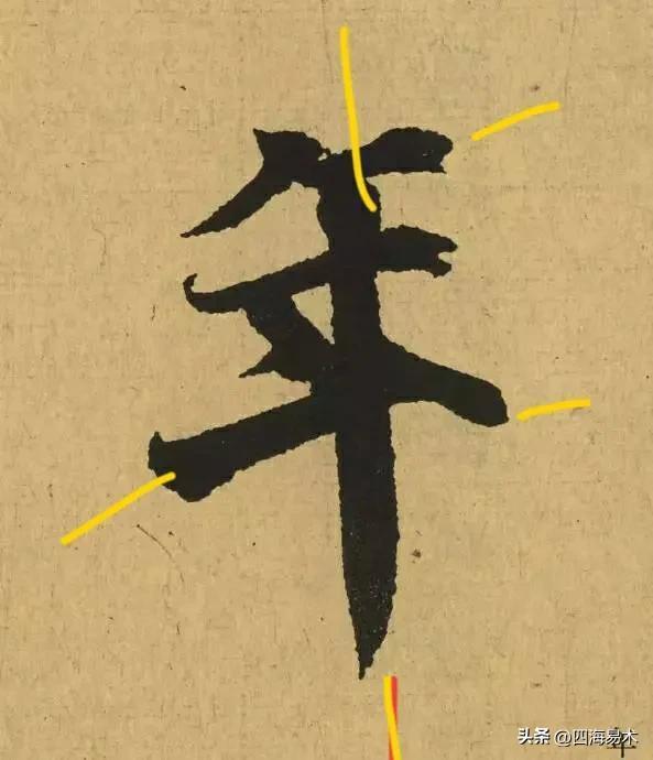 起收笔最怕踏入“魔鬼三角45度”区域！ 书画知识 第28张