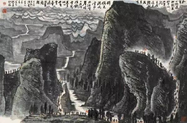李可染的经典山水画——“黑、满、崛、涩”的独家李氏山水 书画知识 第16张