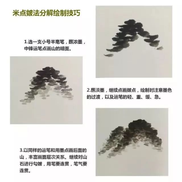 山水画皴法技巧 书画知识 第4张