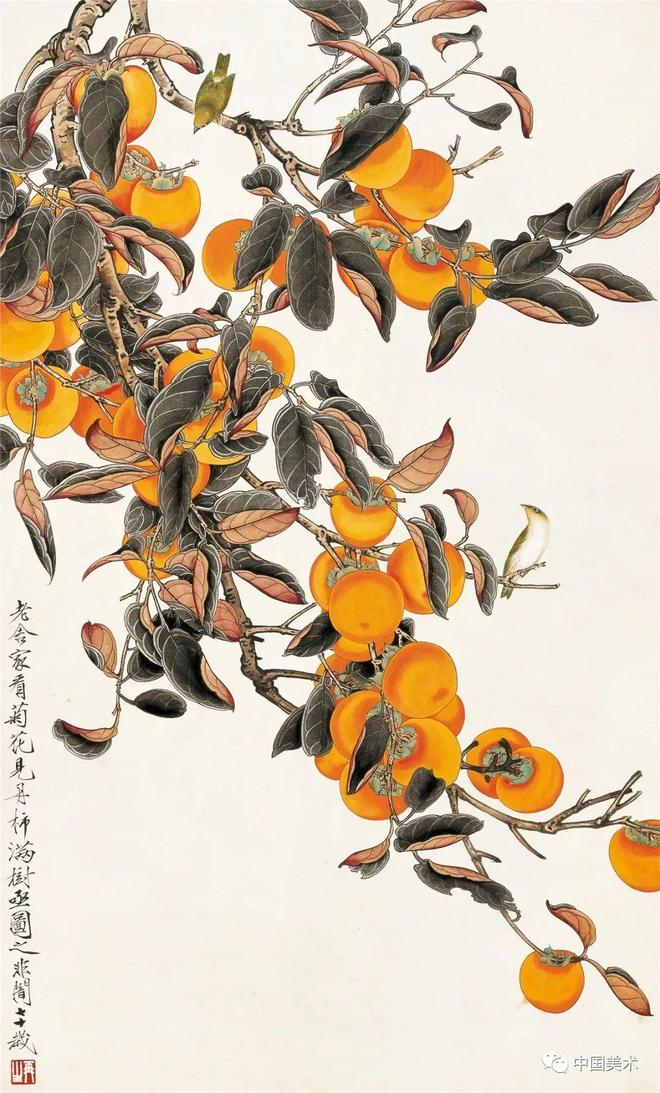 于非闇工笔花鸟的绝妙构图 书画知识 第1张