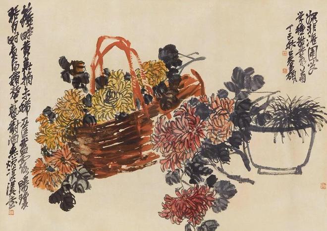 吴昌硕画菊四大特点 书画知识 第23张