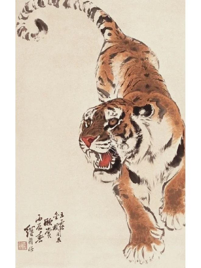 写意老虎的画法讲解及名画欣赏 书画知识 第5张