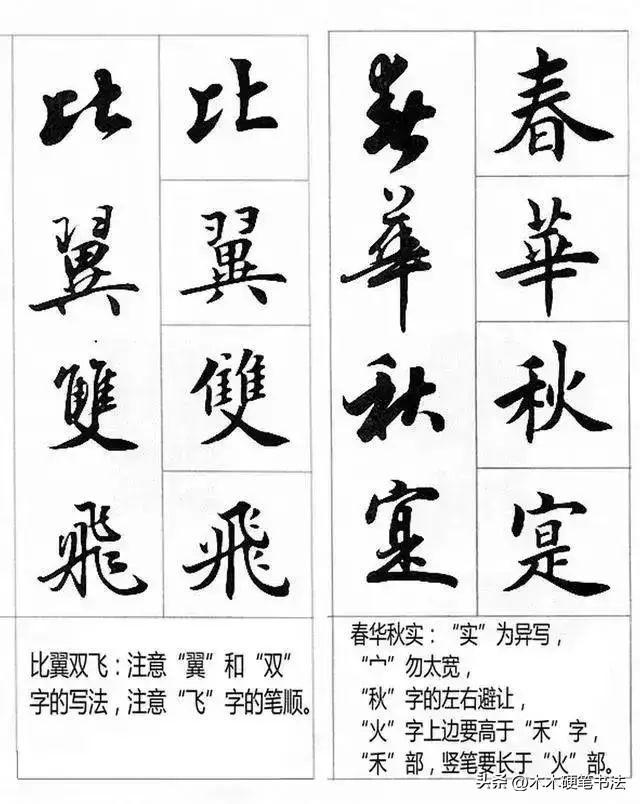 行书基础笔法图解，简单易学 书画知识 第9张