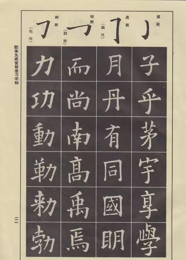 欧体笔法动态图详解，非常实用！ 书画知识 第32张