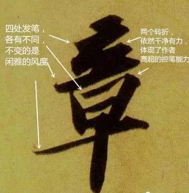 苏东坡是如何处理转换“折笔”的？ 书画知识 第5张