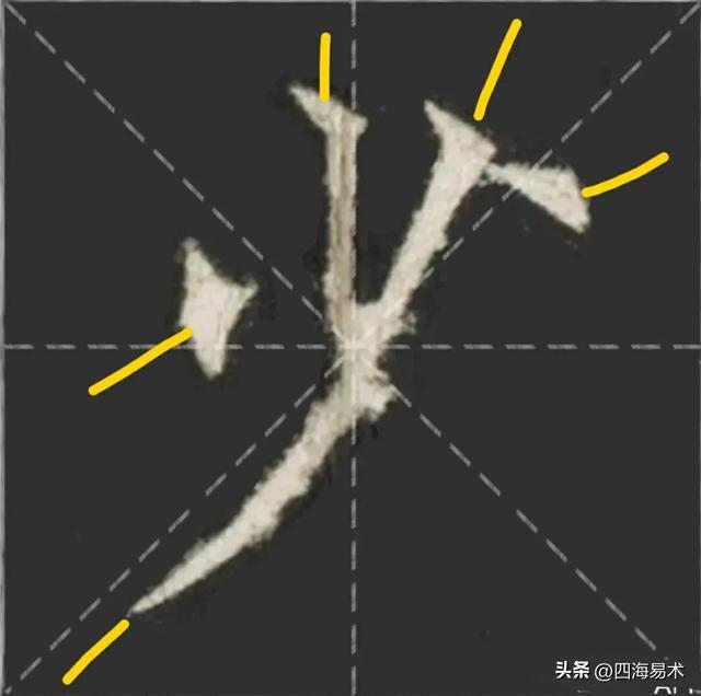 起收笔最怕踏入“魔鬼三角45度”区域！ 书画知识 第8张