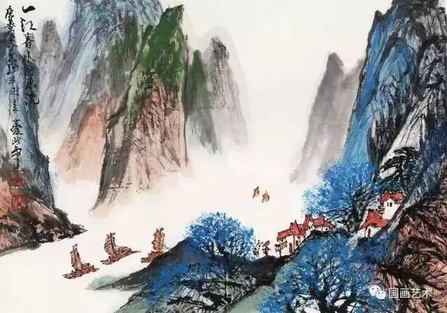 论山水画构图基本知识 中国画忌“四平八稳” 书画知识 第3张