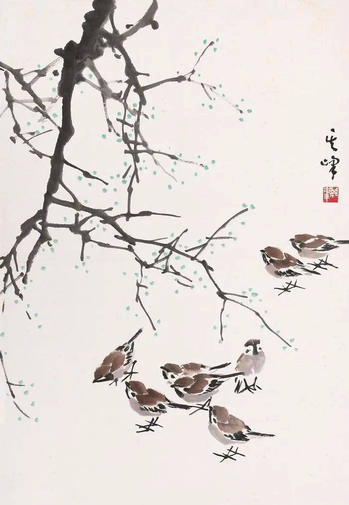 为什么麻雀是花鸟画中的常客 书画知识 第4张