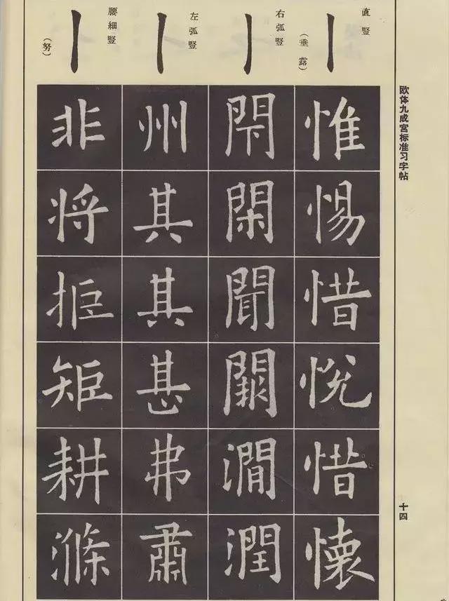 欧体笔法动态图详解，非常实用！ 书画知识 第5张