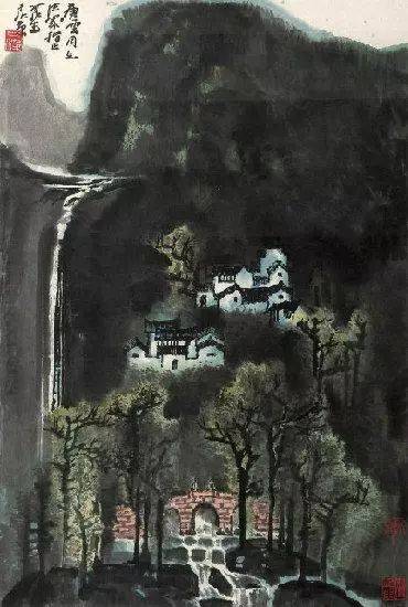 李可染的经典山水画——“黑、满、崛、涩”的独家李氏山水 书画知识 第67张
