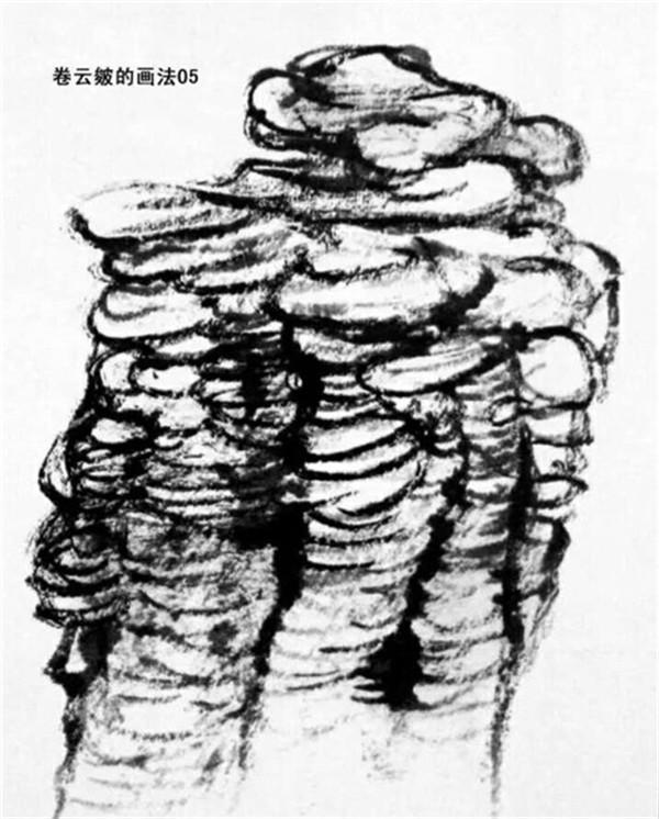 卷云皴的画法 书画知识 第1张