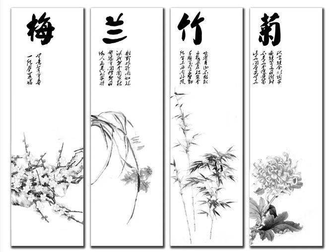 “四君子”梅兰竹菊画法，实用收藏！ 书画知识 第2张