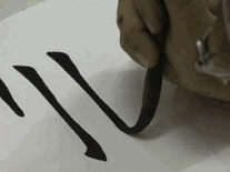 欧体笔法动态图详解，非常实用！ 书画知识 第28张