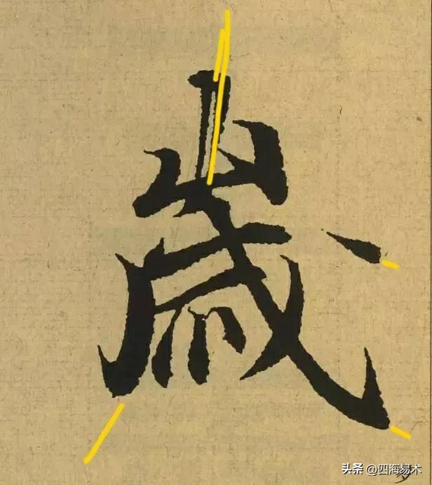 起收笔最怕踏入“魔鬼三角45度”区域！ 书画知识 第32张