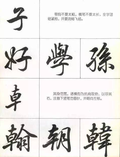 毛笔行书笔法标准教程 书画知识 第54张