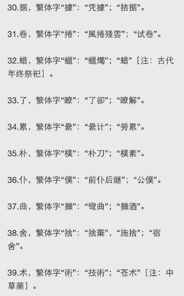 不是啥字都能写繁体，比如这100个 书画知识 第6张